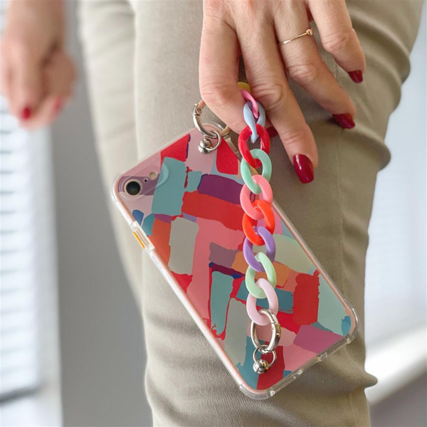 Color Chain Case Gel flexible elastische Hülle mit Kettenanhänger für Samsung Galaxy S20 FE 5G mehrfarbig (1)
