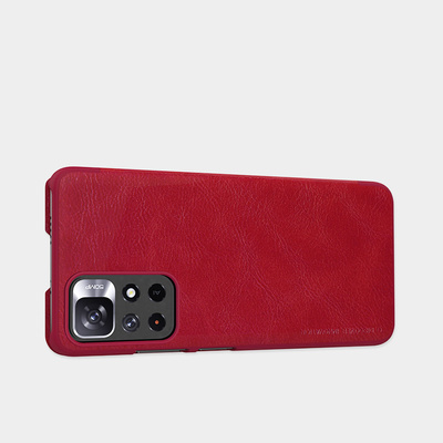 Nillkin Qin Case Flip Case for Xiaomi Redmi Note 11T 5G / 11S 5G / 11 5G (China) / Poco M4 Pro 5G - Black
