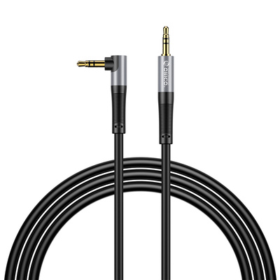 Kabel kątowy audio Orico AXW mini jack 3.5 mm męski do męskiego 3 m - czarny