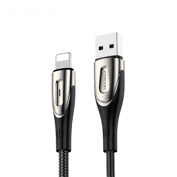 Joyroom Sharp Series Schnellladekabel USB-A - Lightning 3A 2m Schwarz (S-M411)