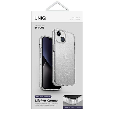 Etui Uniq LifePro Xtreme na iPhone 14 Plus  - przezroczysto-srebrny