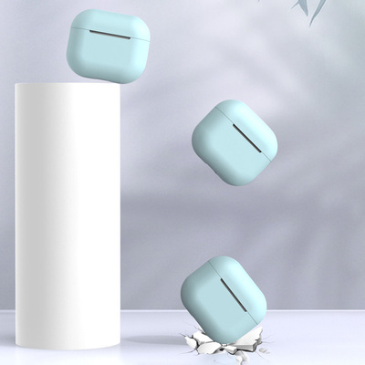 Etui do AirPods Pro silikonowy miękki pokrowiec na słuchawki czarny (case C)