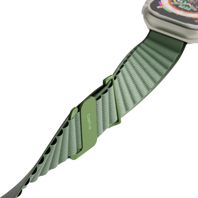 Puro Extreme Nylonarmband für Apple Watch 42 / 44 / 45 / 49 mm – Dunkelgrün