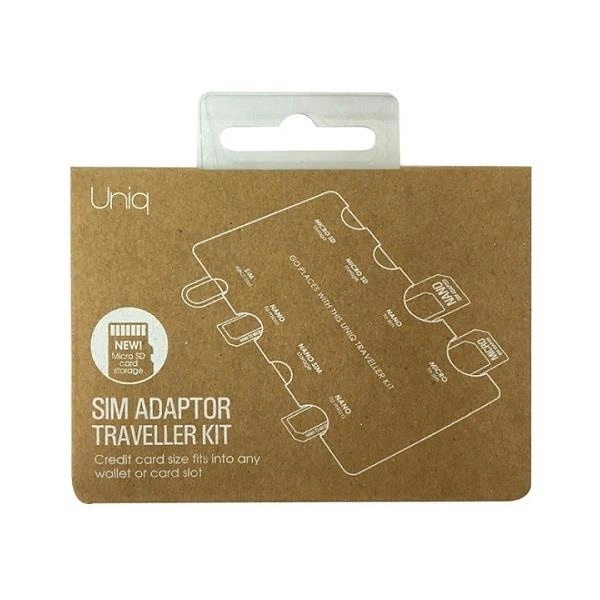 Organizer do kart SIM UNIQ Sim Adapter Traveller Kit 7w1