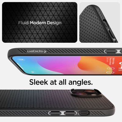 Etui Spigen Liquid Air na iPhone 15 Plus - czarny mat