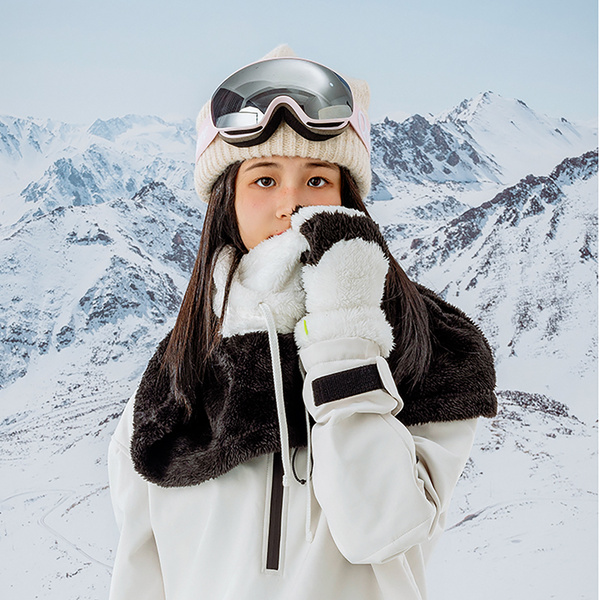 Qunature Panda Ski-Sturmhaube für Kinder/Erwachsene, Größe M – Schwarz/Weiß