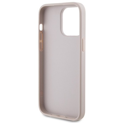Guess 4G Metal Gold Logo case for iPhone 15 Pro Max - pink 