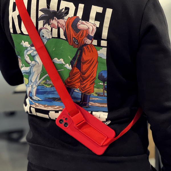 Rope case Gel case with a chain lanyard bag Xiaomi Redmi 9 pink lanyard