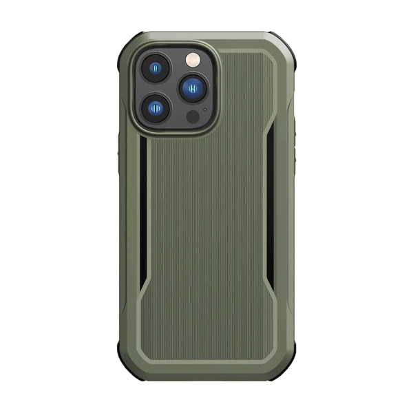 Raptic X-Doria Fort Case iPhone 14 Pro avec coque blindée MagSafe vert