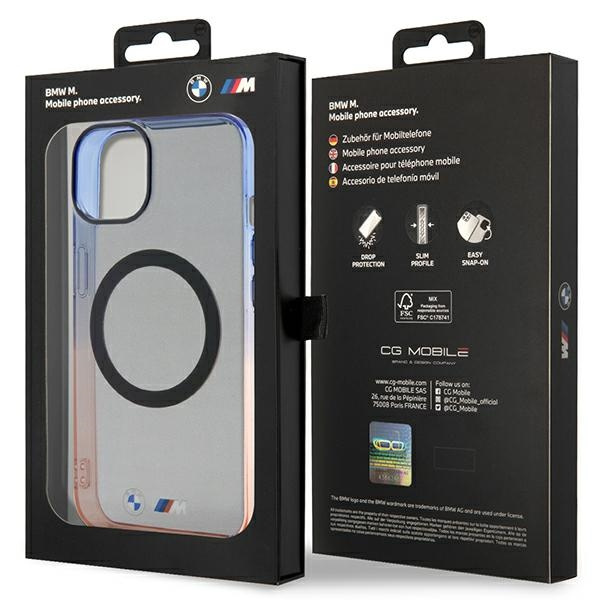 BMW Gradient Bumper MagSafe Hülle für iPhone 14 Plus – grau