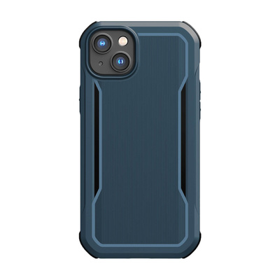 Raptic X-Doria Fort Case iPhone 14 mit gepanzerter blauer MagSafe-Hülle