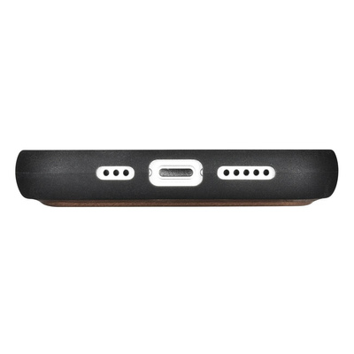 iCarer Oil Wax Wallet Case 2in1 Cover iPhone 14 Pro Max Leder Flip Cover Anti-RFID braun (WMI14220724-BN)