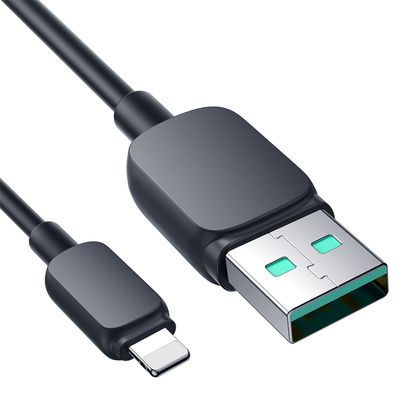 Joyroom Multi-Color Series A14 Lightning /USB-A 2,4A Kabel 2 m – Schwarz