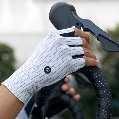 Rockbros Rennradhandschuhe Größe: M - Schwarz und Weiß