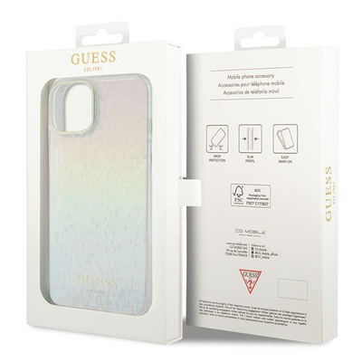 Guess IML Faceted Mirror Disco Iridescent case for iPhone 15 - multicolored 