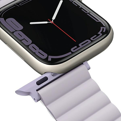 Uniq Revix strap for Apple Watch 1/2/3/4/5/6/7/8/SE/SE2 38/40/41mm - lilac and white