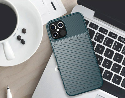 Thunder Case Flexible Tough Rugged Cover TPU Case for iPhone 12 Pro / iPhone 12 green