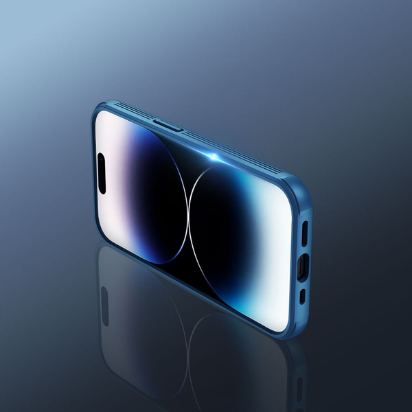 Nillkin CamShield Pro Case iPhone 14 Pro Armored Cover Camera Protector Blue