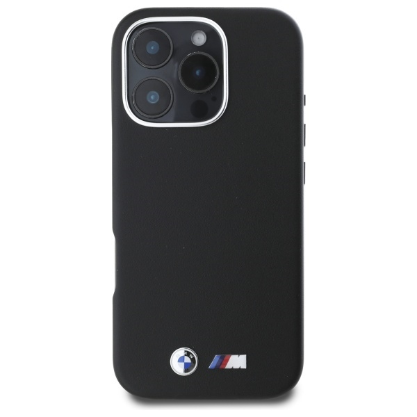 BMW M Smooth Full Wrapped Metal MagSafe Case for iPhone 16 Pro Max - Black