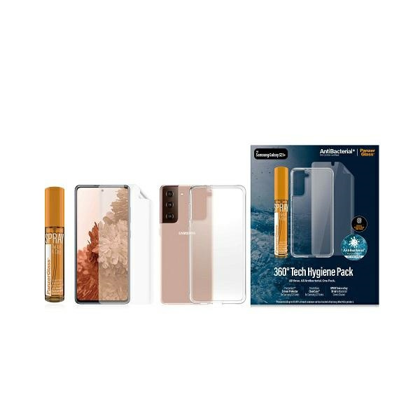 PanzerGlass protection set for Samsung Galaxy S21+ TPU foil + ClearCase + cleaning liquid 30ml