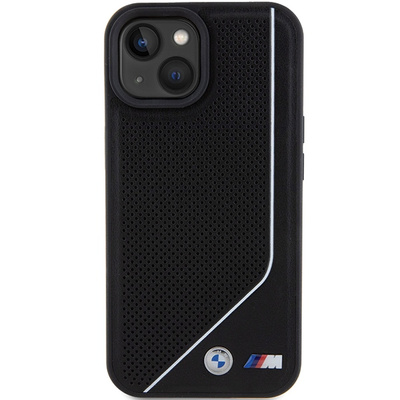 BMW Perforated Twisted Line MagSafe Case for iPhone 15/14/13 - Black