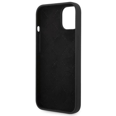 Guess GUHCP14MSLTGK iPhone 14 Plus 6.7&quot; schwarz/schwarzes Hardcase Silikondreieck
