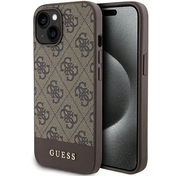 Guess 4G Stripe Collection case for iPhone 15 / 14 / 13 – brown 159638