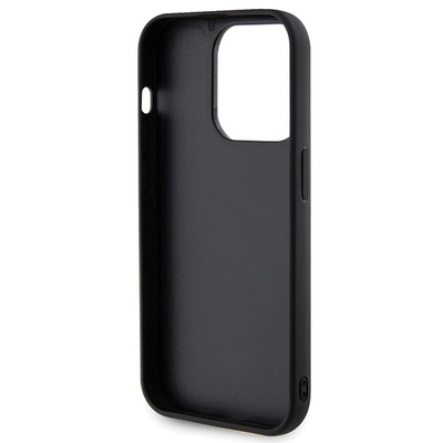 Guess Quilted Metal Logo case for iPhone 15 Pro - black 