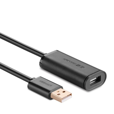 Ugreen Active Extension Cable USB 2.0 480 Mbps 10 m Black (US121 10321)