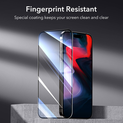 ESR Panzerglas für iPhone 15 Pro Max - Schwarz 2 Stk.