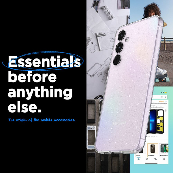 Spigen Liquid Crystal Case for Samsung Galaxy A55 5G - Clear Glitter