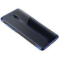 Clear Color case żelowy pokrowiec etui z metaliczną ramką Xiaomi Redmi 8A niebieski