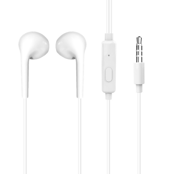 Dudao douszne przewodowe słuchawki mini jack 3.5mm zestaw słuchawkowy biały (X10S white)