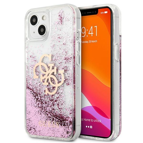 Guess GUHCP13MLG4GPI iPhone 13 6,1" różowy/pink hardcase 4G Big Liquid Glitter