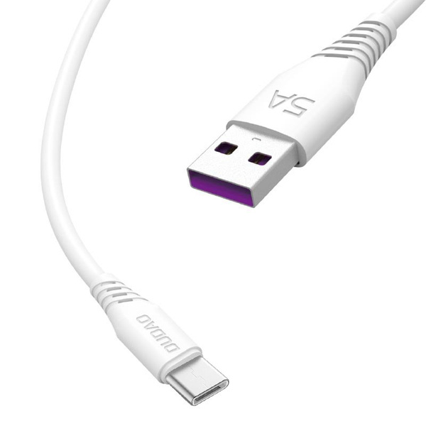 Кабель Dudao USB / USB Type C 5A 1 м білий (L2T 1 м білий)
