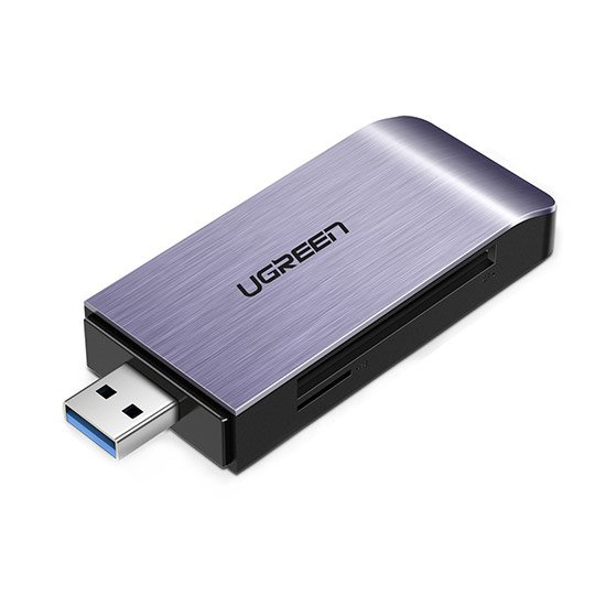Ugreen SD / micro SD / CF / MS для USB 3.0 сірий (50541)